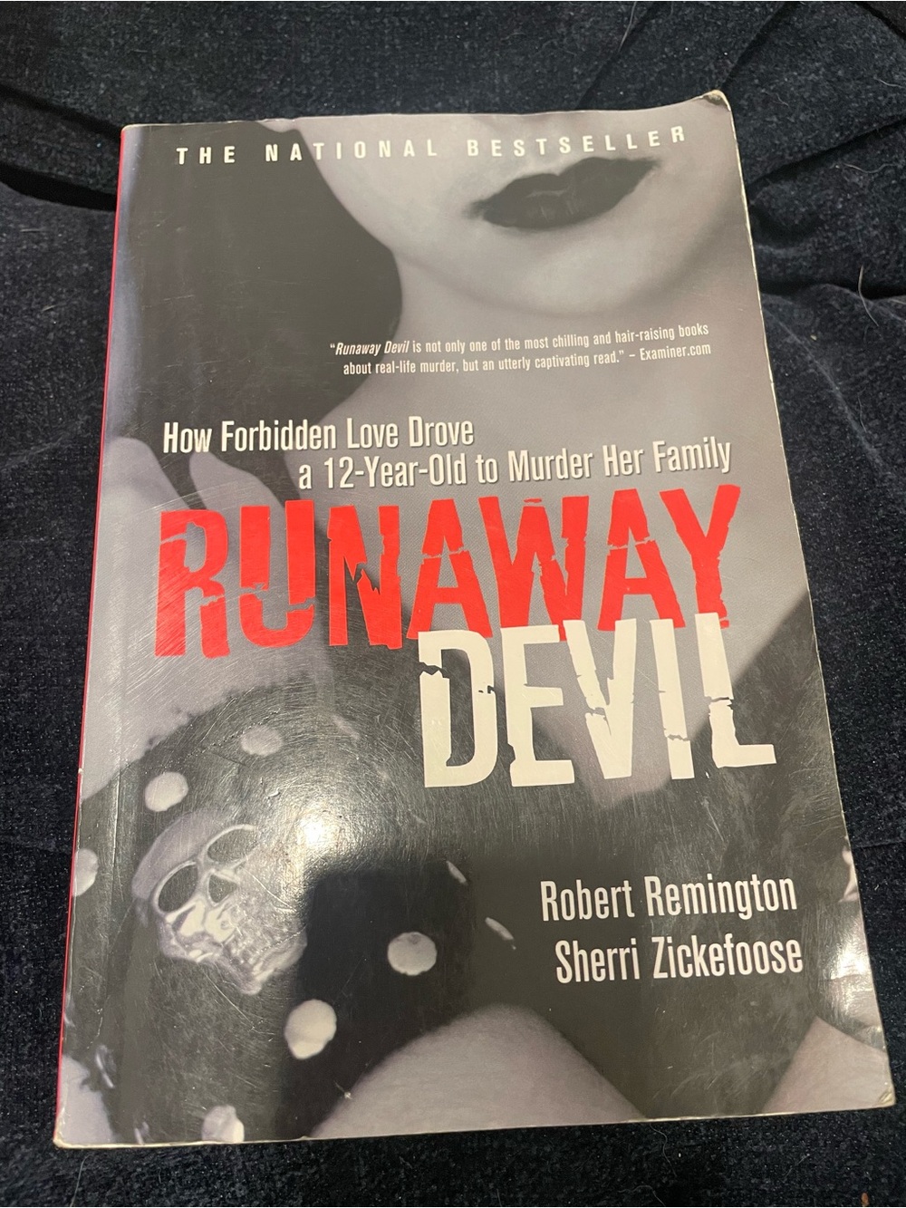 RUNAWAY DEVIL Red & Black Book Cover - Unbranded